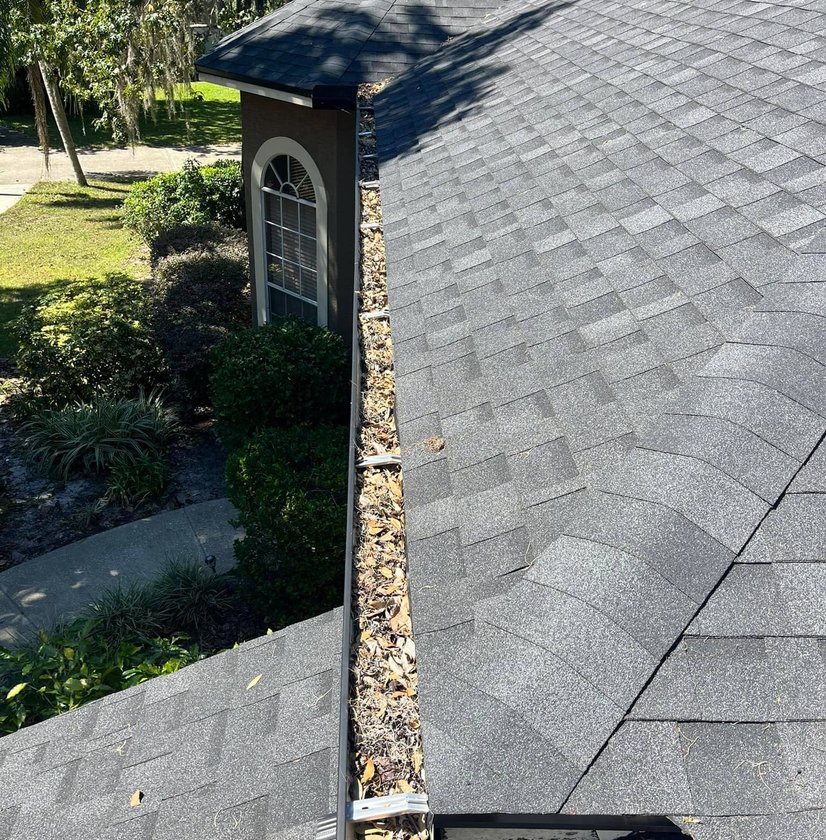 Roofline lighting installation detail